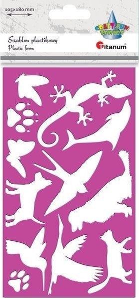 Titanum Szablon plastkowy 105x180mm Zwierzęta