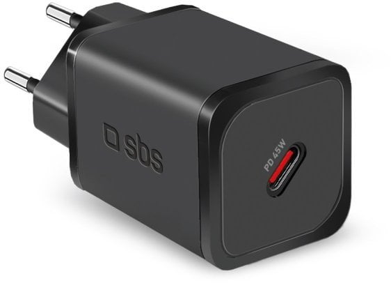 Ładowarka sieciowa SBS TETRGAN1C45W 45W GaN USB-C z Power Delivery - czarna