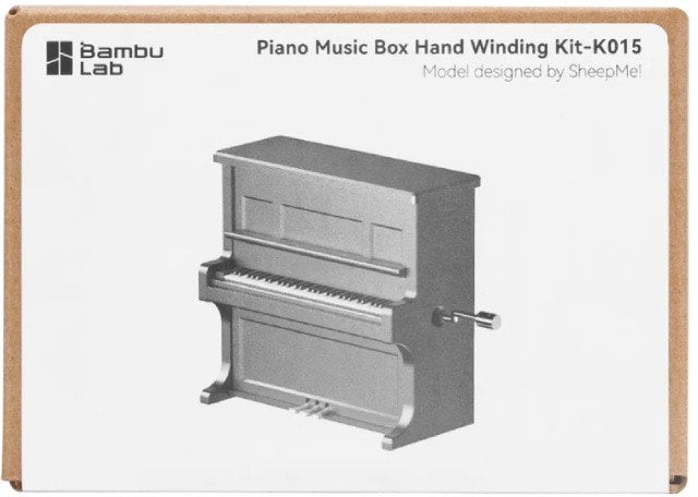 Piano Music Box Winding Kit-015 - zestaw do budowy pozytywki - Bambu Lab}