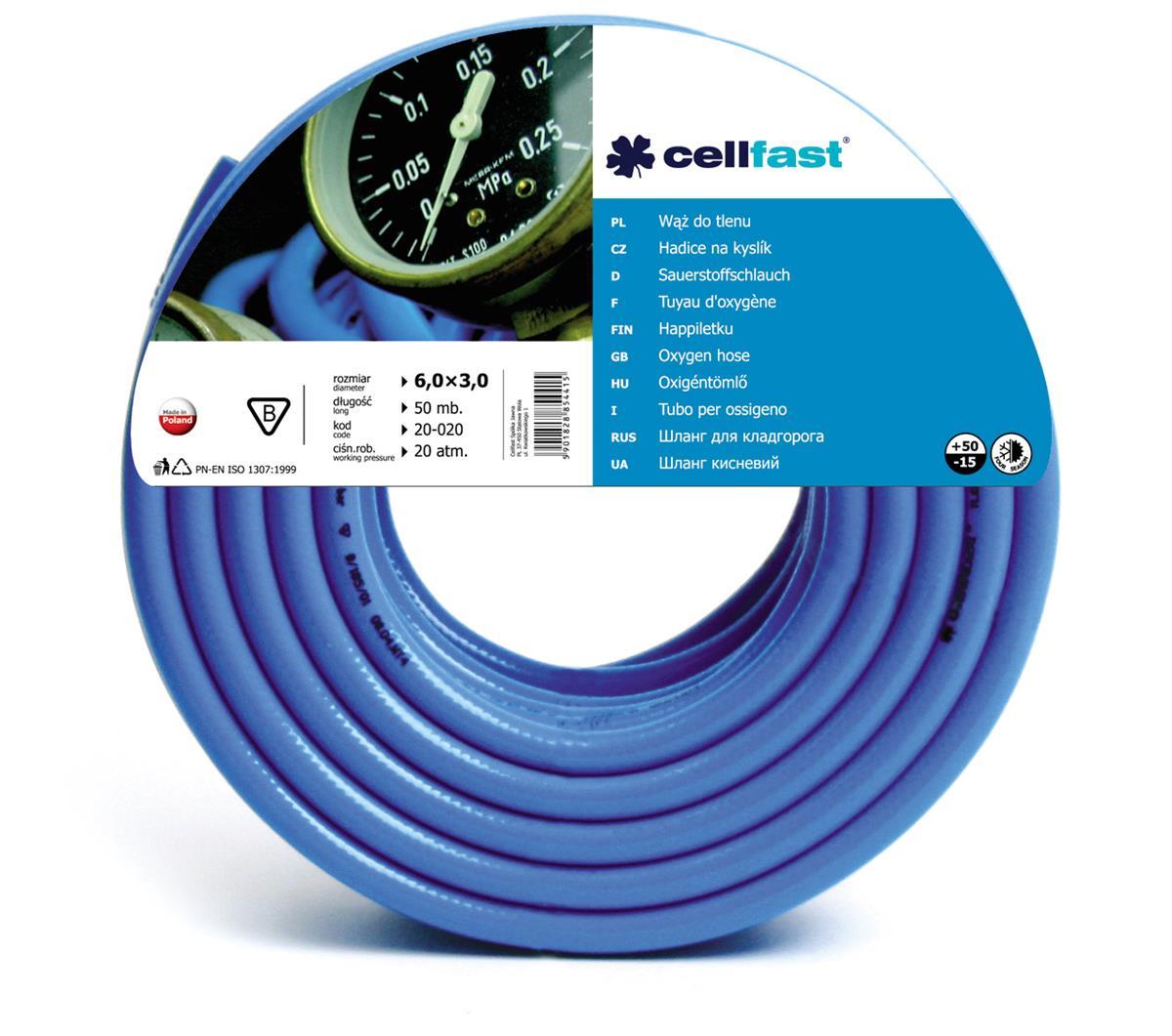 Cellfast Wąż do tlenu 6 x 3mm 80mb (20-684)