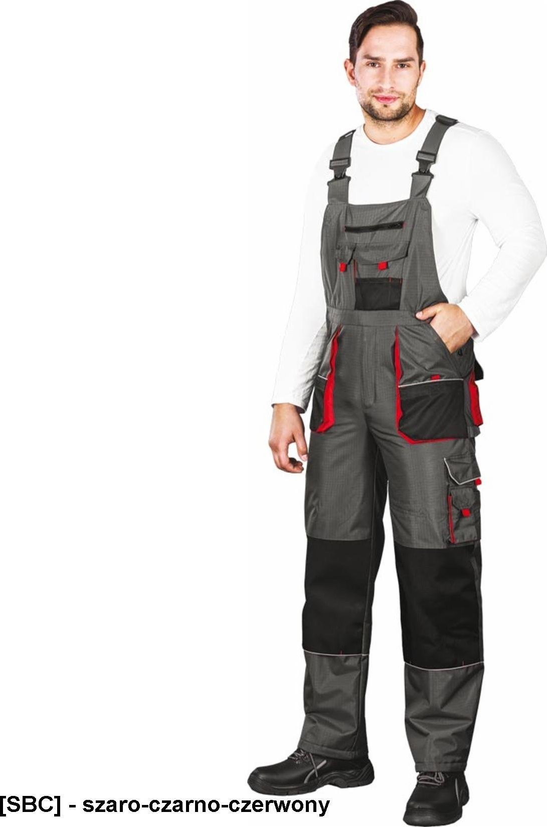 R.E.I.S. LH-BSW-B - ogrodniczki ocieplane XL