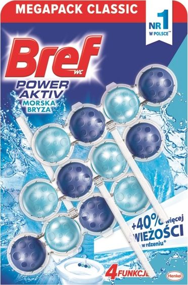 Bref Zawieszka do WC Bref Active Ocean 3x50g uniwersalny