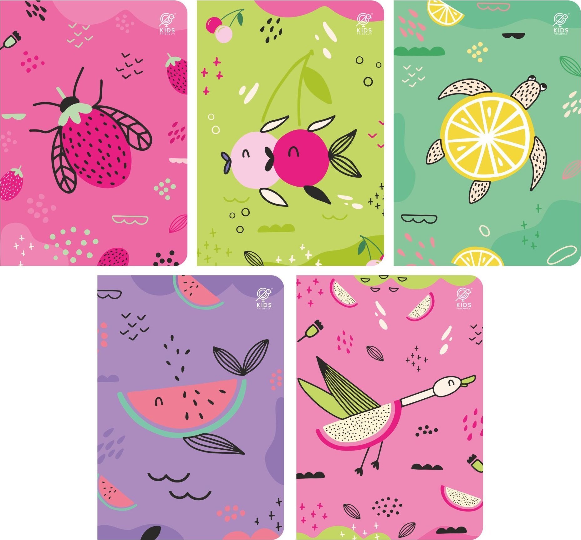 Elanders ZESZYT A5/16 = TRZY KOL FRUITS 10SZ