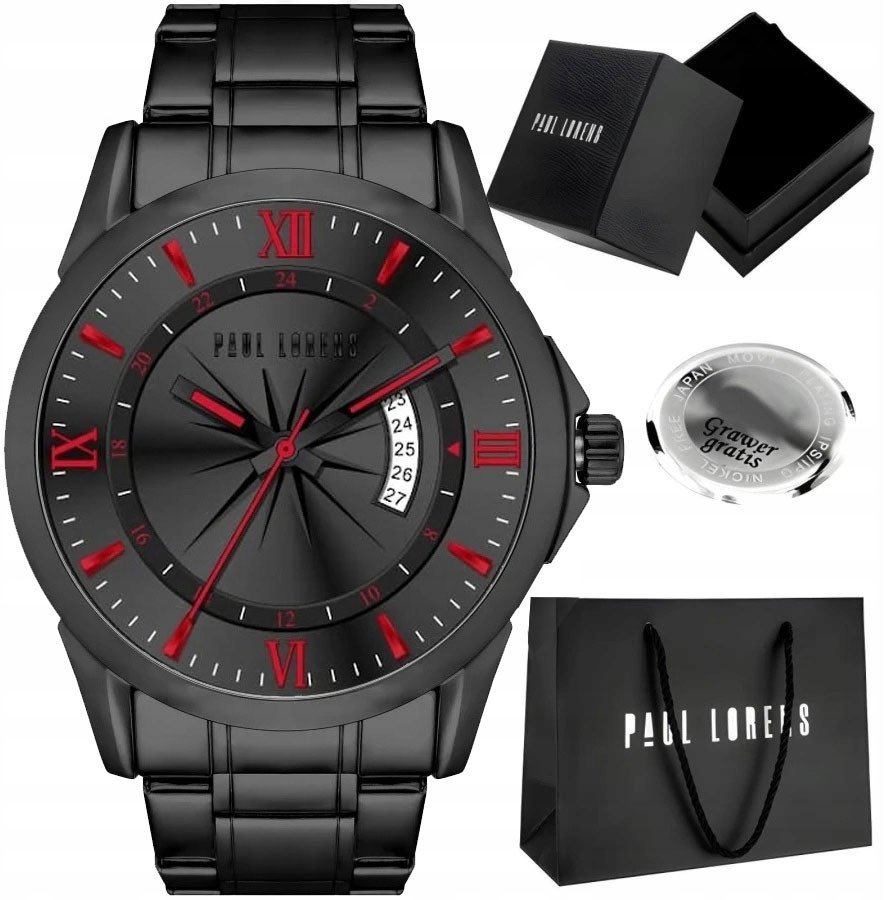 Zegarek męski Paul Lorens TRISTOR-1A5-2 Z GRAWEREM