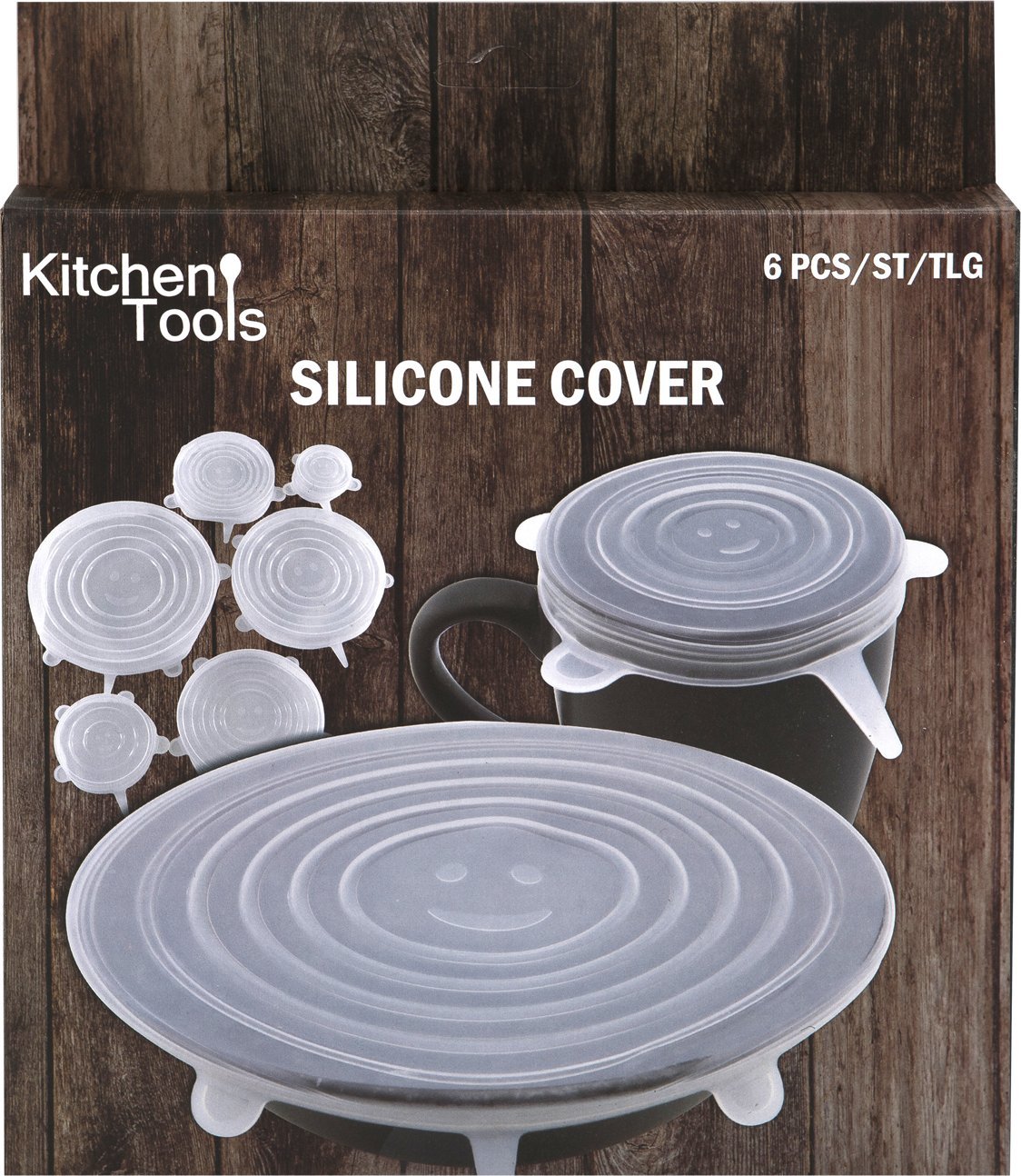 Tadar Uniwersalne pokrywki silikonowe 6 szt. w komplecie