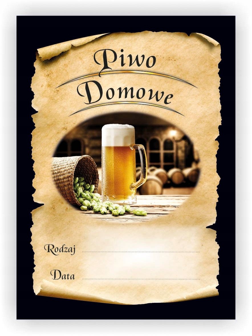 ETYKIETA NAKLEJKA NA PIWO DOMOWE 10X