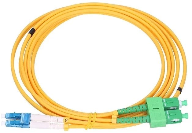 ExtraLink Extralink SC/APC-LC/UPC | Patchcord | Jednomodowy, Duplex, G657A, 3mm, 2m
