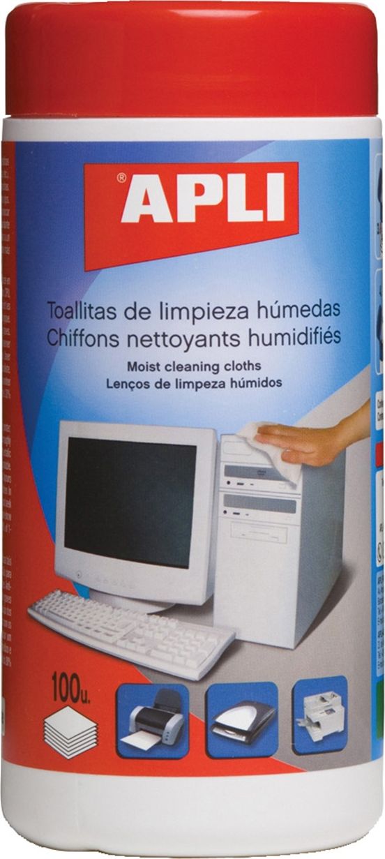Apli Ściereczki do czyszczenia obudów APLI, tuba, 100szt.