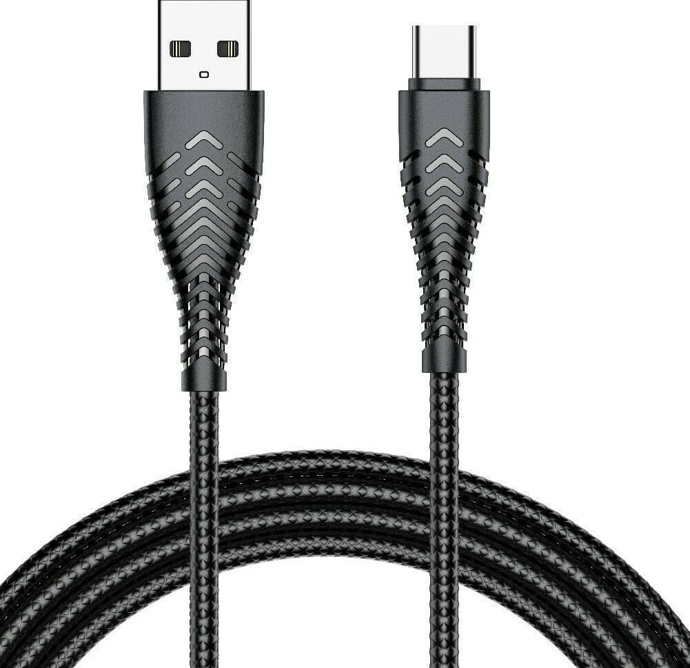 Kabel USB Veger USB-A - USB-C 1.2 m Czarny