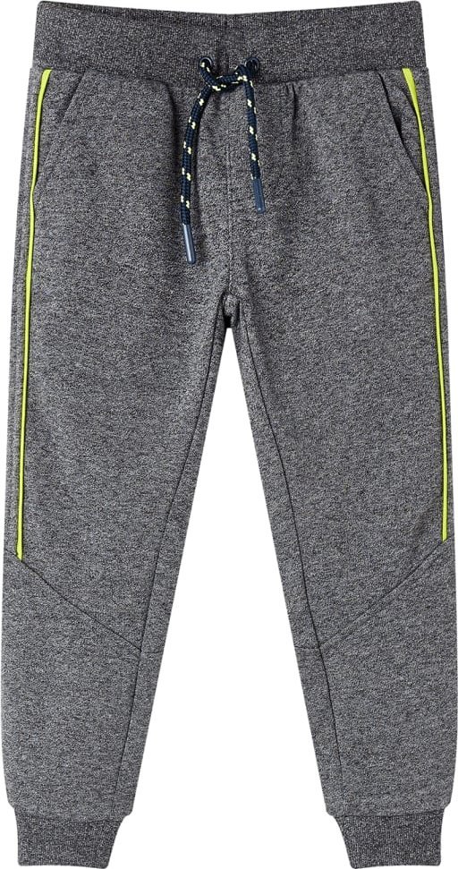 vidaXL Dziecięce spodnie dresowe, granatowy melanż, 140