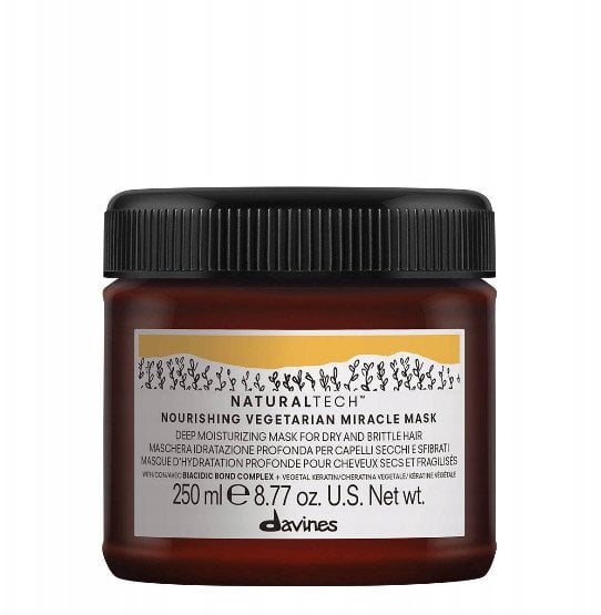 DAVINES_Nourishing Vegetarian Miracle Mask maska głęboko nawilżająca do suchych i łamliwych włosów 250ml