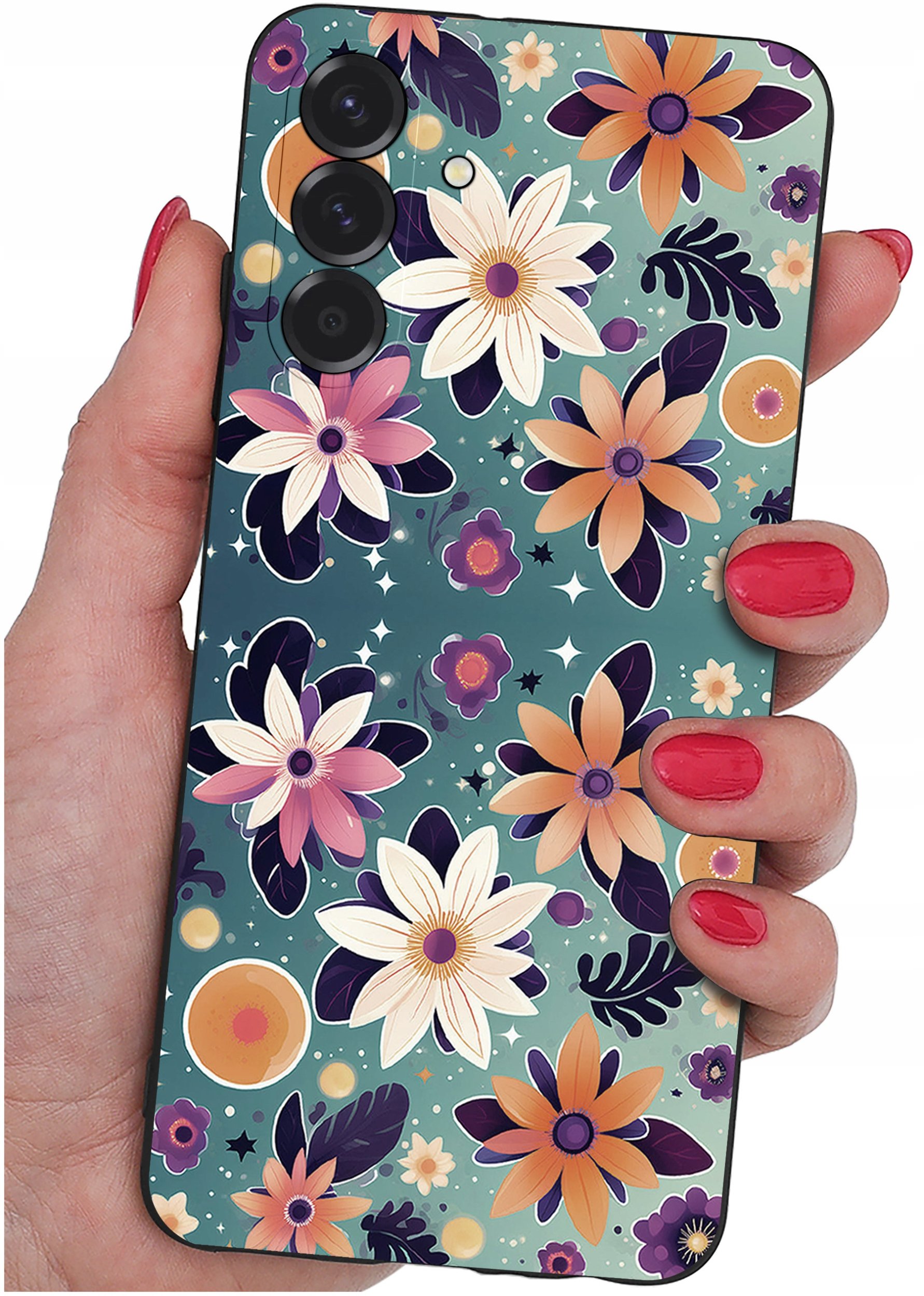 ETUI do Samsung A36 5G | WZORY | SILIKONOWE MATT CASE + SZKŁO 9H