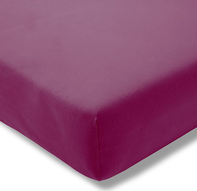 Estella Prześcieradło z gumką jersey 120x200 cm FUCHSIA feinjersey