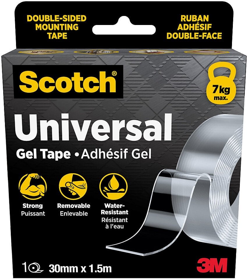 Scotch gel tape double sided transparent 30mmx1,5m