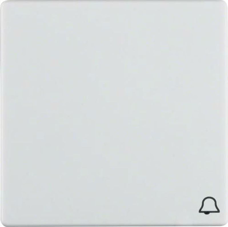 Hager Q.1 Klawisz z nadrukiem symbolu /dzwonek/ śnieżnobiały, aksamit 16206059