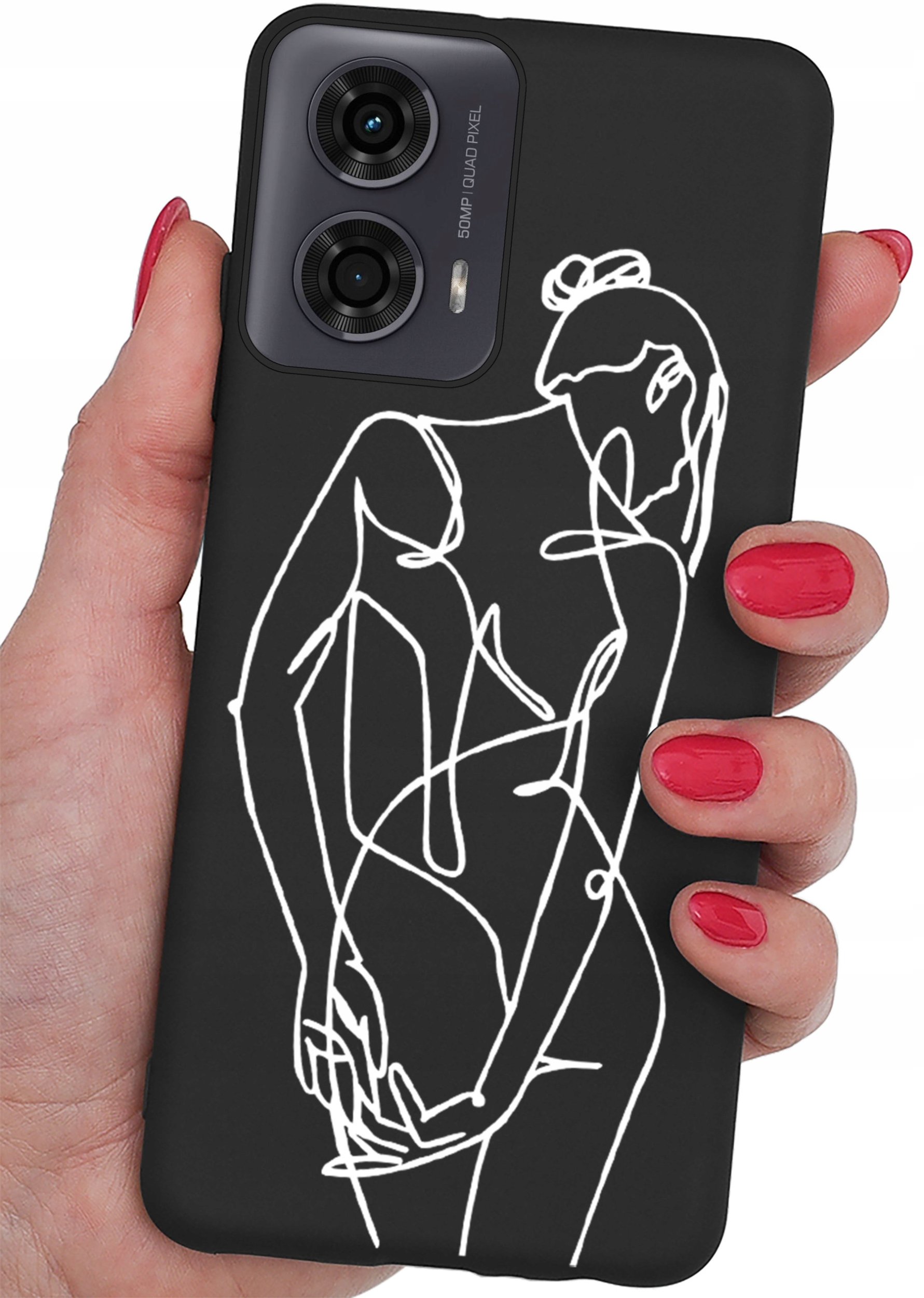 Etui do Motorola Moto G24 | G24 POWER | G04 CASE WZORY MATT PLECKI + SZKŁO