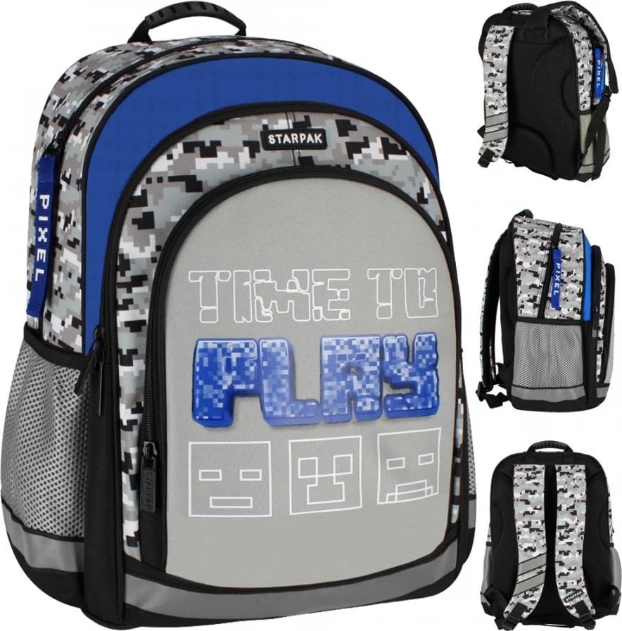 Starpak PLECAK PIXEL SZARY STK-14 PB1/12