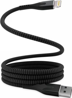 Kabel USB STATIK Statik MagStack - kabel USB-A - lightning 1m, w nylonowym oplocie, zwijany magnetycznie (black)
