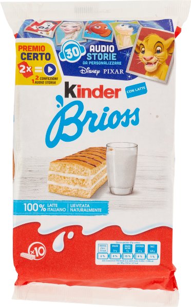 Kinder Biszkopty mleczna kanapka Brioss 10x27g -