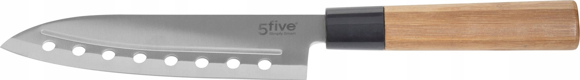 5five Nóż santoku z bambusową rączką