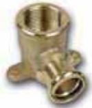 SANHA Kolano ścienne z łapami, ZW x GW 15 X 1/2" (184721512)