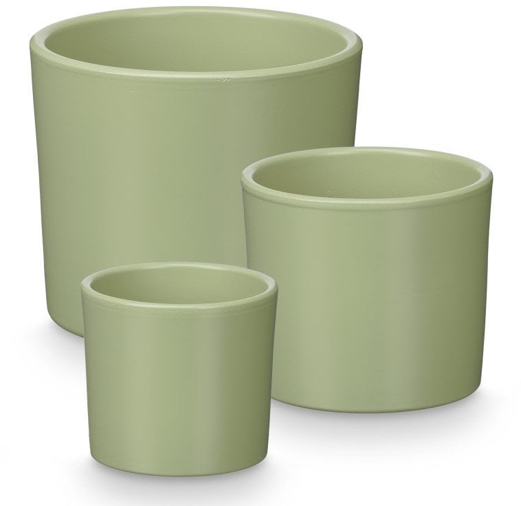 Doniczki ceramiczne, 3 sztuki, Ø 14, 17, 22 cm