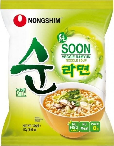 Nongshim Zupa Soon Veggie Ramyun, lekko pikantna 112g - Nongshim uniwersalny