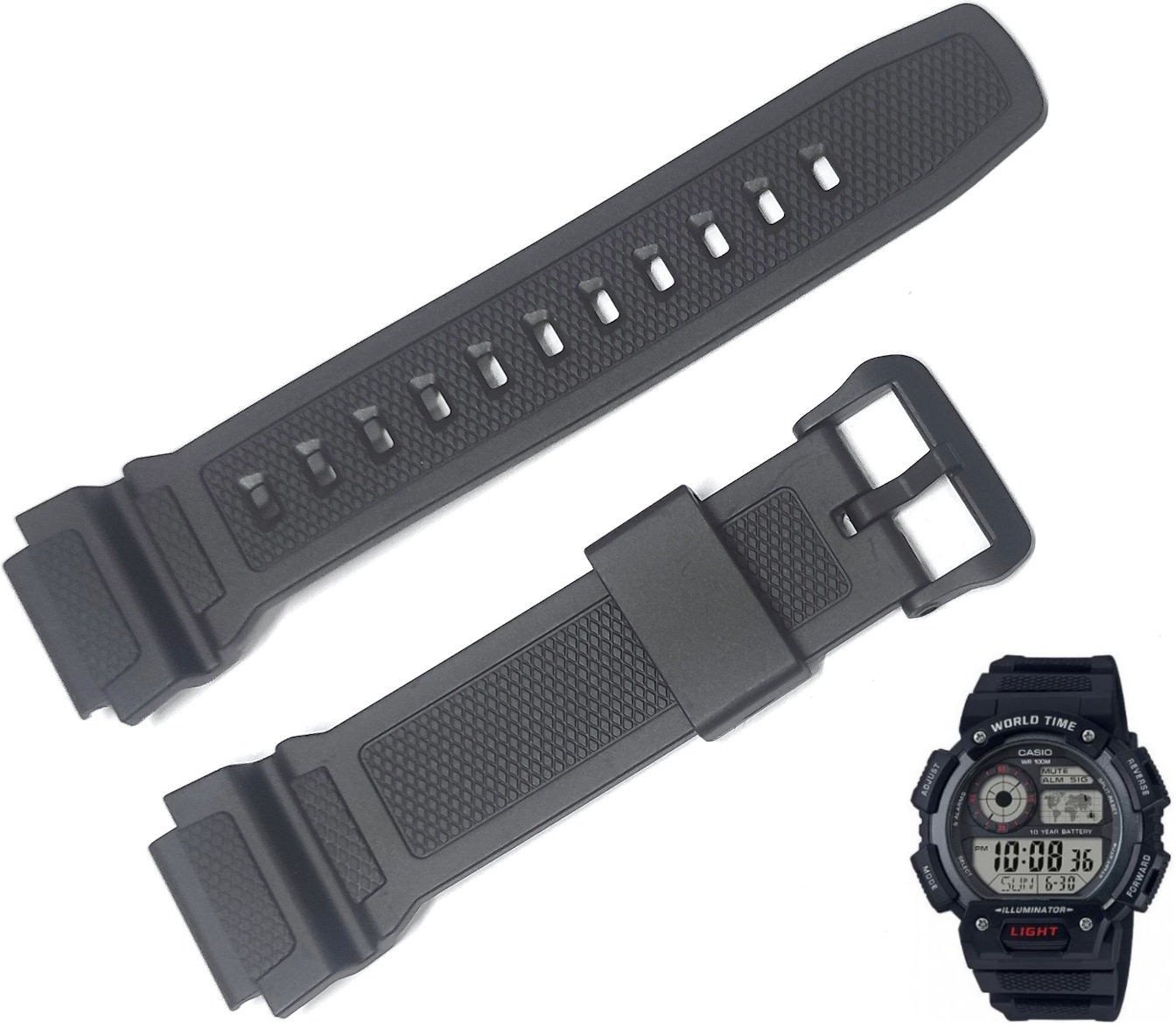 Pasek do zegarka Casio AE-1400WH czarny 10559534 .