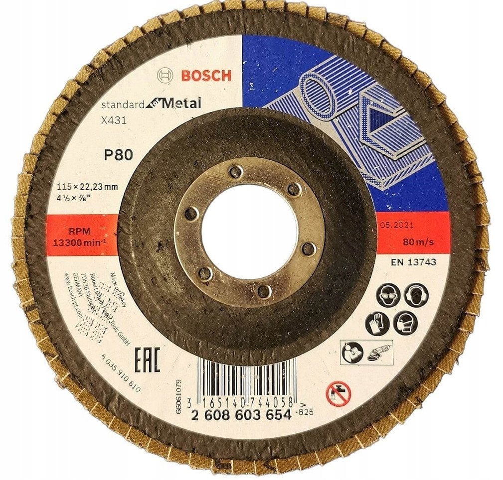 TARCZ/LISTK,X431WYG, 115x22.23mm, G80