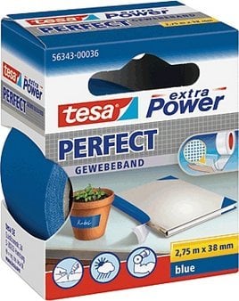 Tesa tesa extra Power Perfect Gewebeband 2,75m 38mm blau