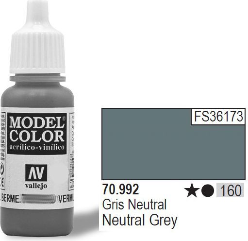 Vallejo Farba Nr160 Neutral Grey 17ml (70992)