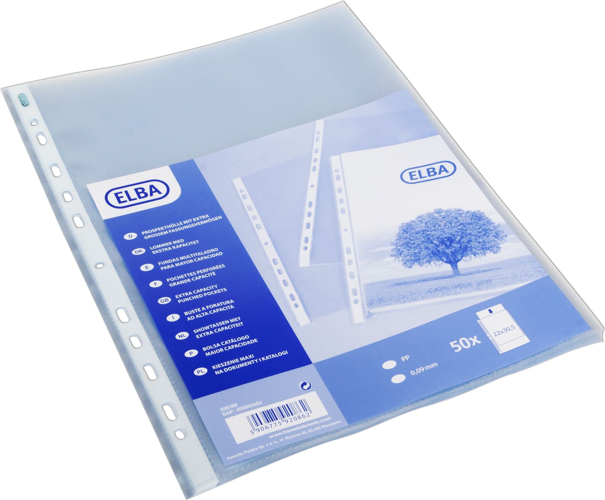 Bantex Koszulki na dokumenty Maxi A4 90mic. 50szt. (206108)