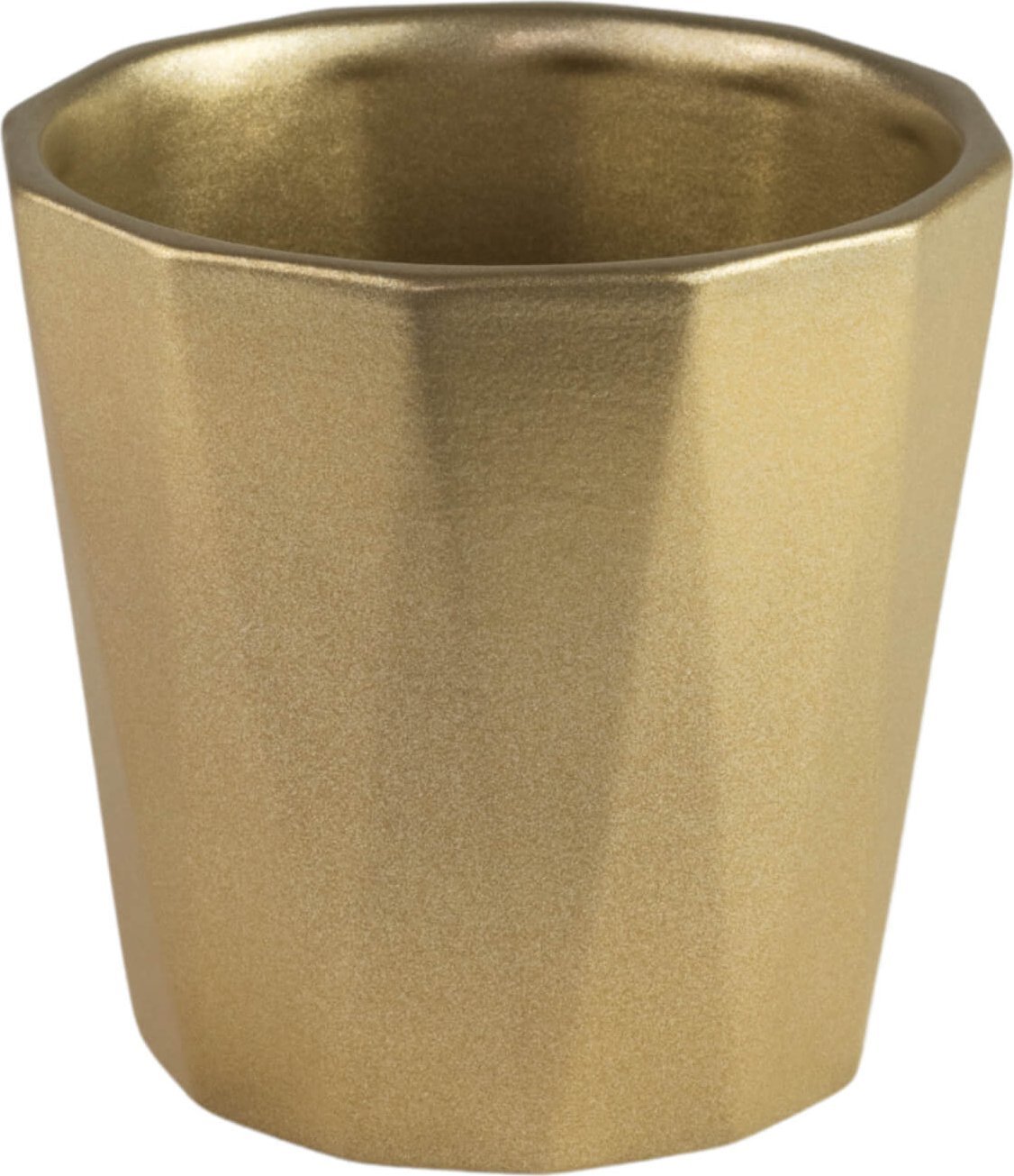 Direct Home and Garden Osłonka ceramiczna złota FLORES mini