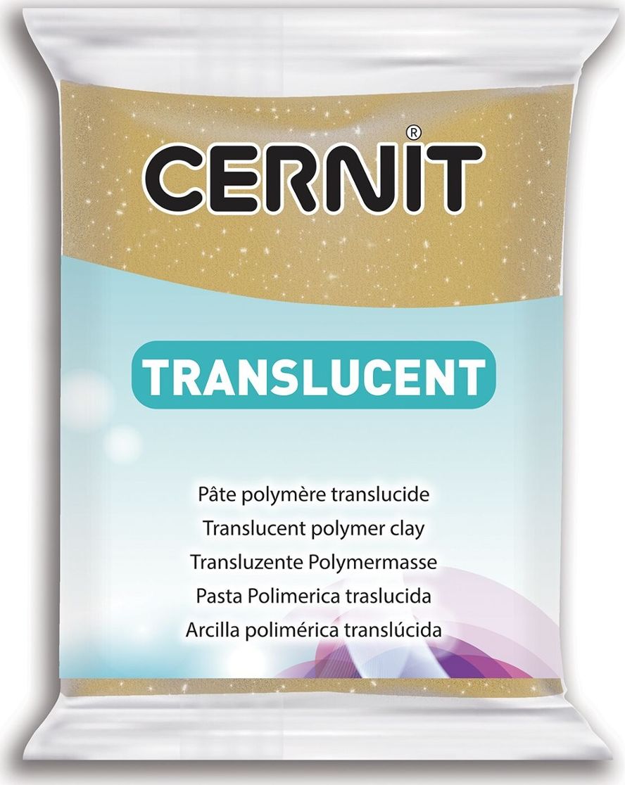 The Clay and Paint Factory Modelina Cernit Transp. Brokat Złota 56g