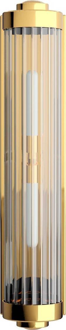 Kinkiet Orlicki Design Kinkiet LAMPA ścienna Fumi Parette Gold IP44 Orlicki Design łazienkowa OPRAWA szklana tuba IP44 złota