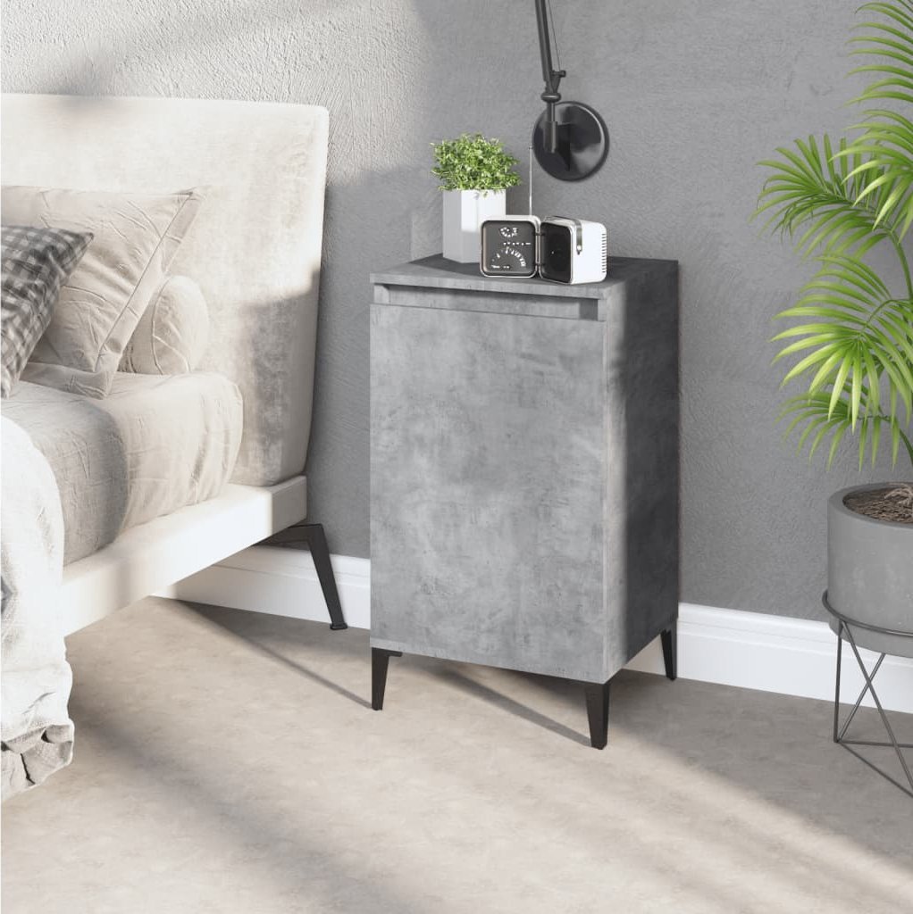 vidaXL vidaXL Szafka nocna, szarość betonu, 40x35x70 cm