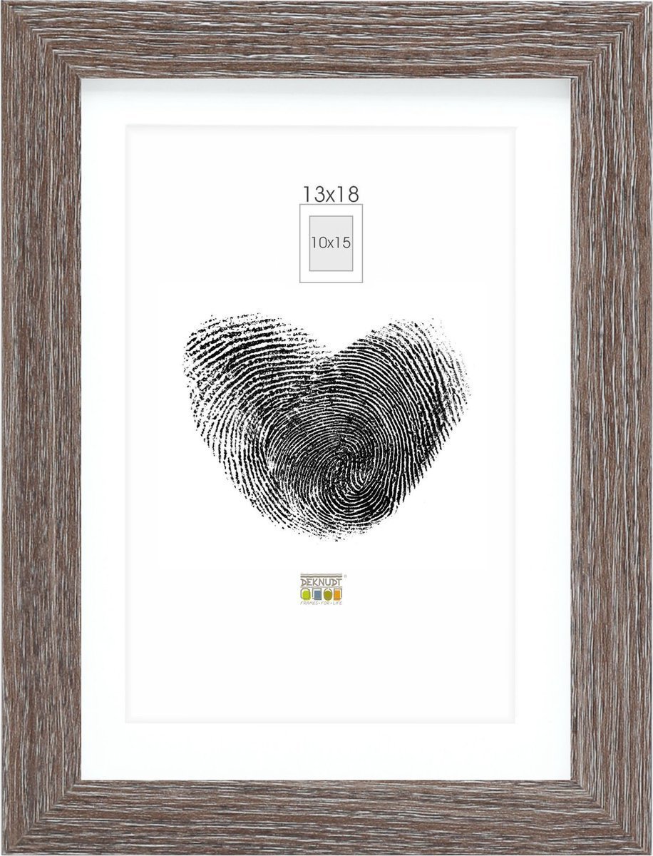 Ramka Deknudt Deknudt S66KH3 P1 18x24 Wood grey oak w. Passepartout