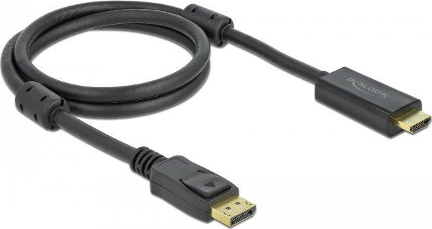 Kabel Delock DisplayPort - HDMI 1 m czarny (85955)