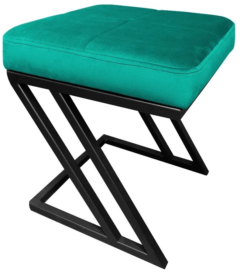 Pufa ZAZU MG VELVET morska ATOS