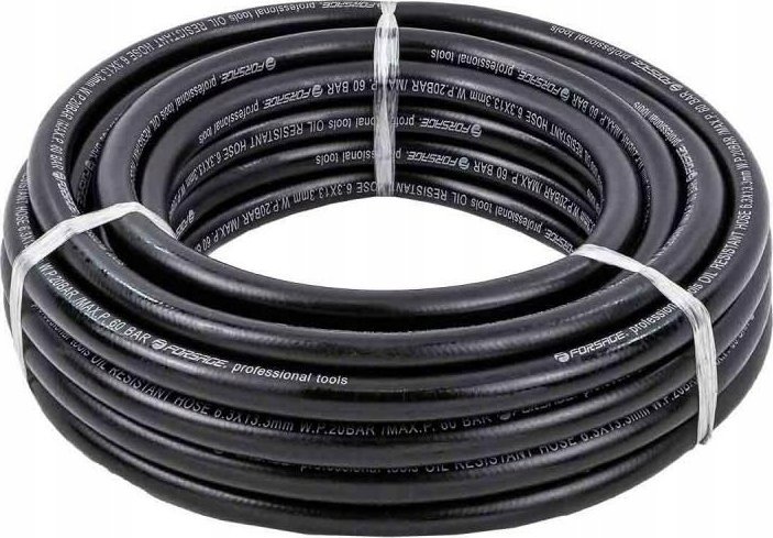 Forsage Wąż gumowy zbrojony olejoodporny 6.3mm x 10m