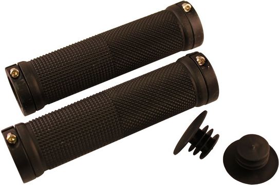 Clarks Chwyty kierownicy CLARK'S CLO201B LOCK-ON 130mm czarne klamry czarne