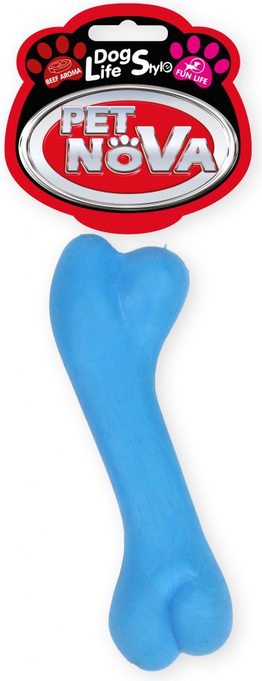 Pet Nova TPR Bone Blue 12cm