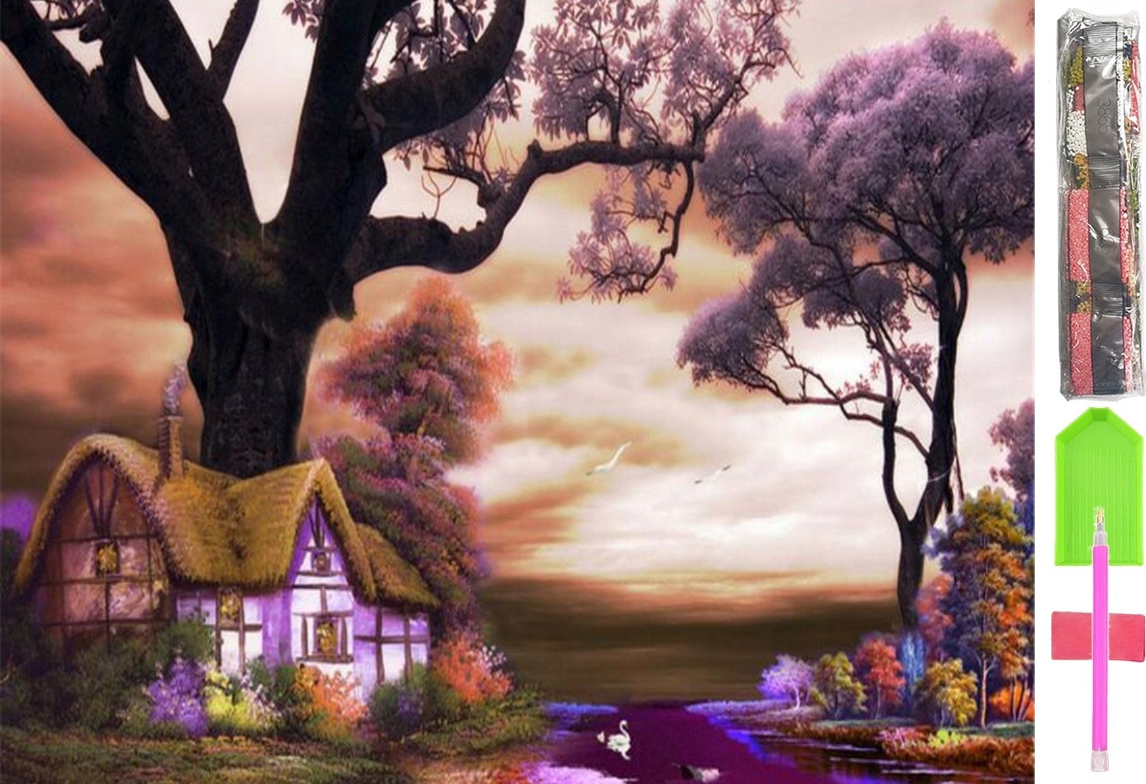 HAFT DIAMENTOWY DUŻY 5D Zestaw Obraz MOZAIKA D33