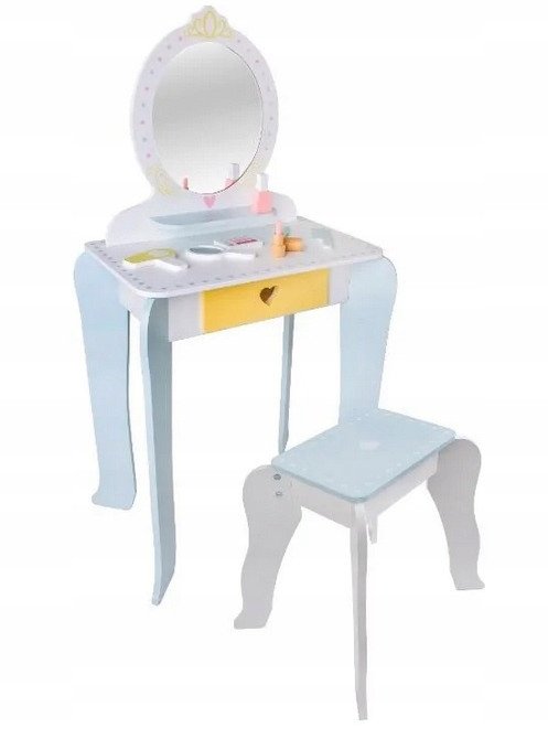 Drewniana Toaletka dziecięca dla dziecka krzesełko