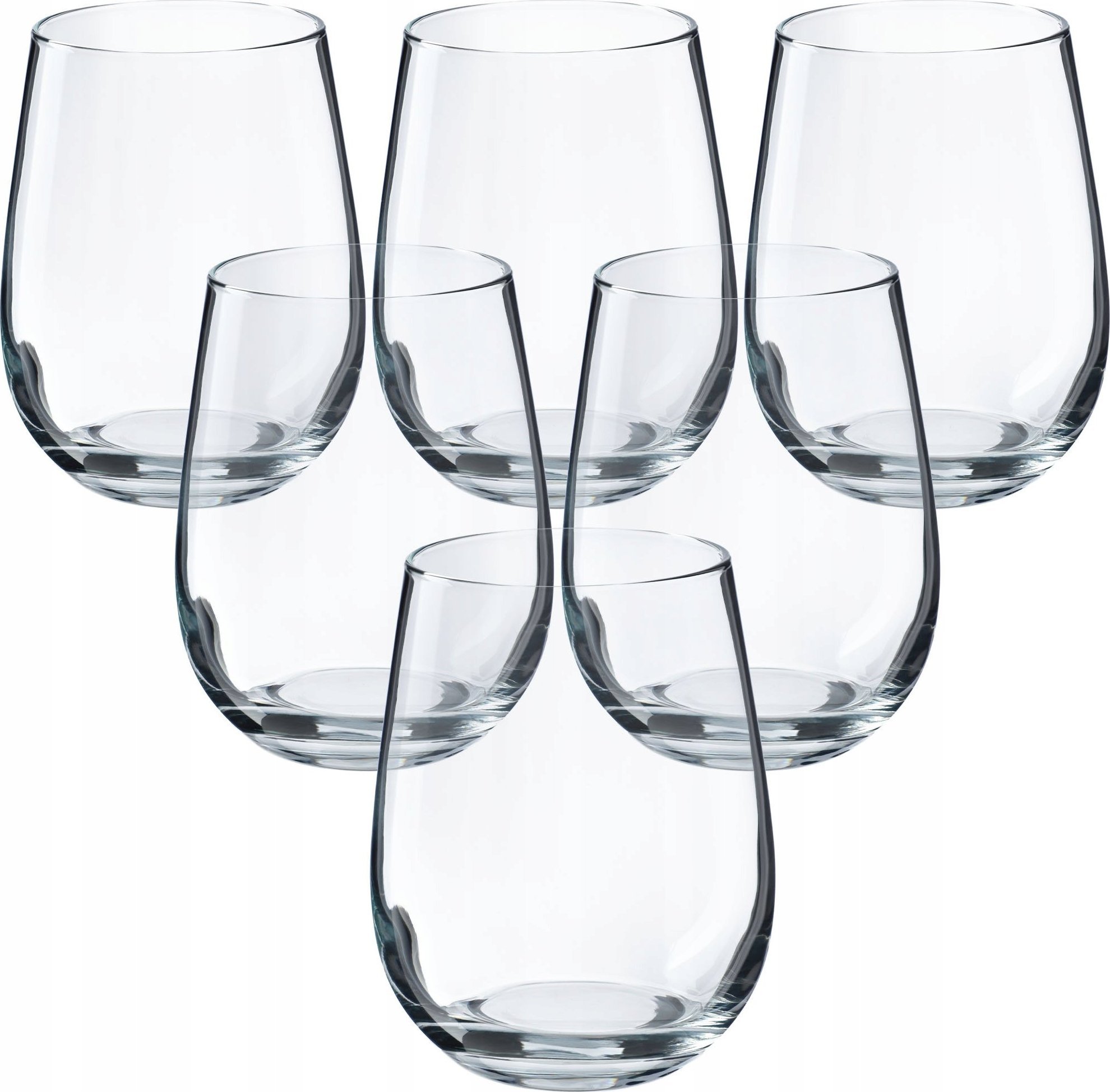 Kadax KADAX Szklanki Do Napojów Soku 360ml Zestaw 6szt