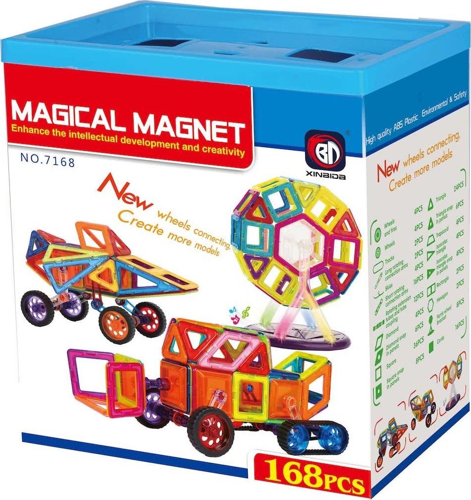X-Bida Magical Magnet 168 el. - Klocki magnetyczne