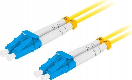 Lanberg Patchcord światłowodowy Lanberg SM LC/UPC-LC/UPC DUPLEX 3.0MM LSZH G657A1 10m żółty