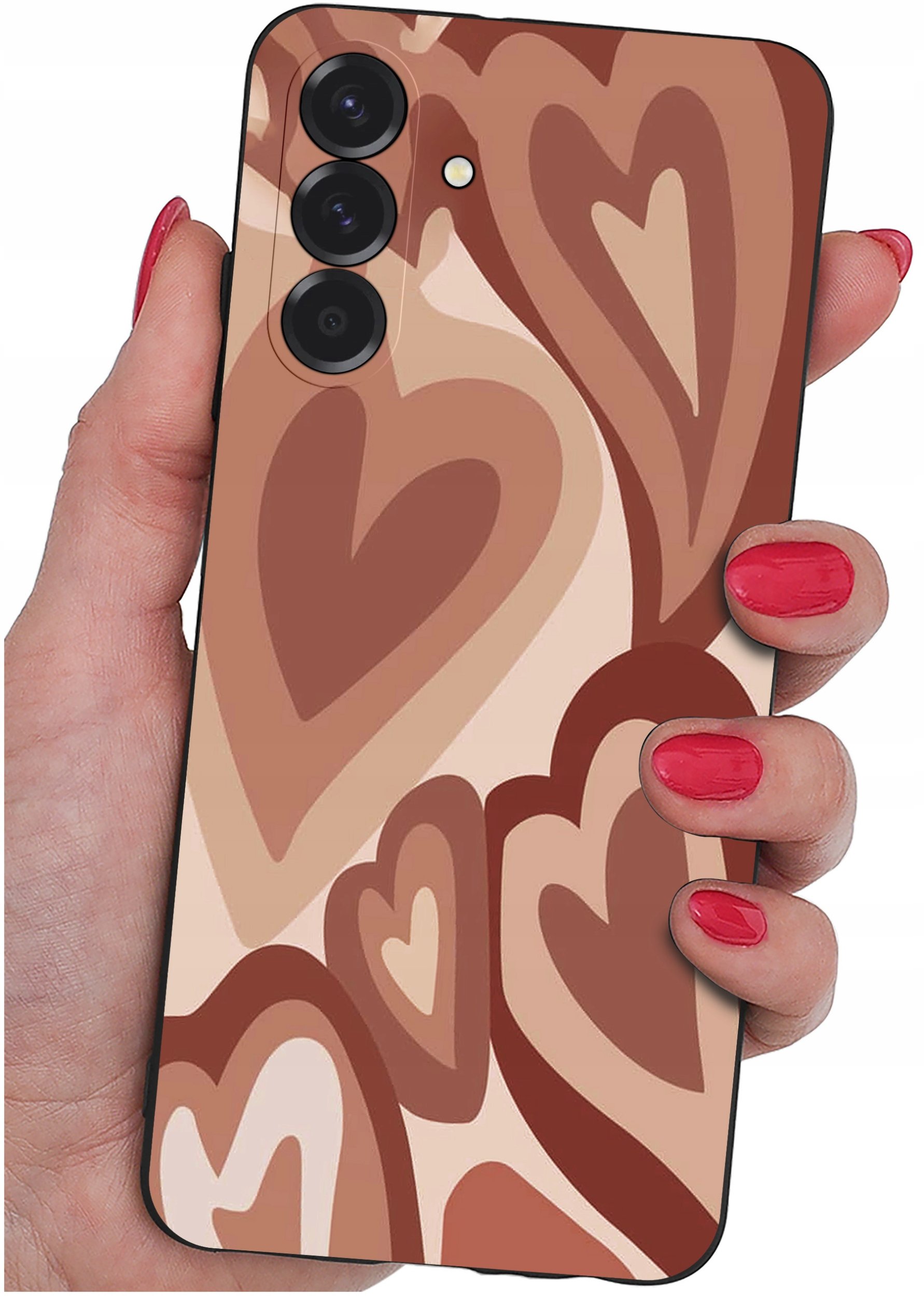 ETUI do Samsung A26 5G | WZORY | SILIKONOWE MATT CASE + SZKŁO 9H