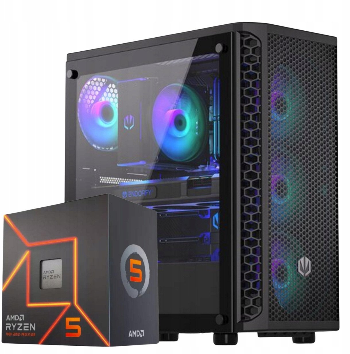KOMPUTER GAMINGOWY RYZEN 5 7500 RTX 5060 32GB DDR5 1TB M2