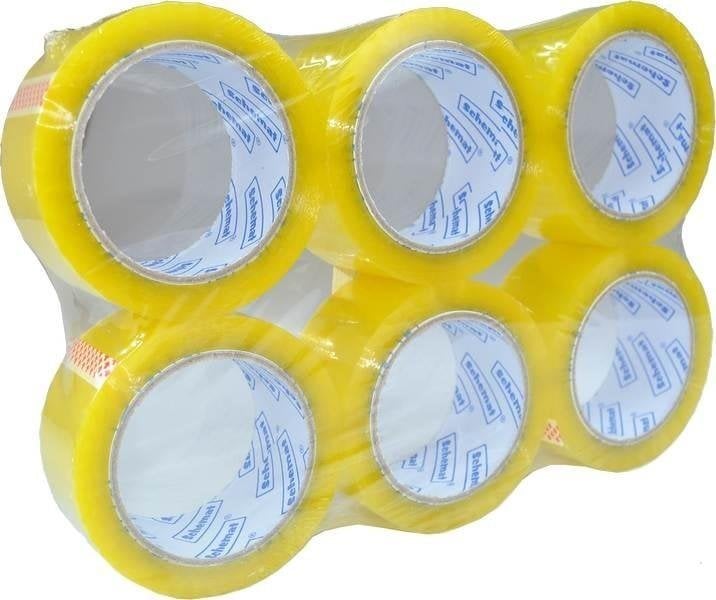 SCHEMAT Taśma klejąca 48mmx60m przezroczysta (6szt)